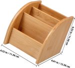 Lacquered Wood Multi-Compartment Brush Holder - Image 2