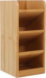 Lacquered Wooden Multi-Compartment Desk Organiser