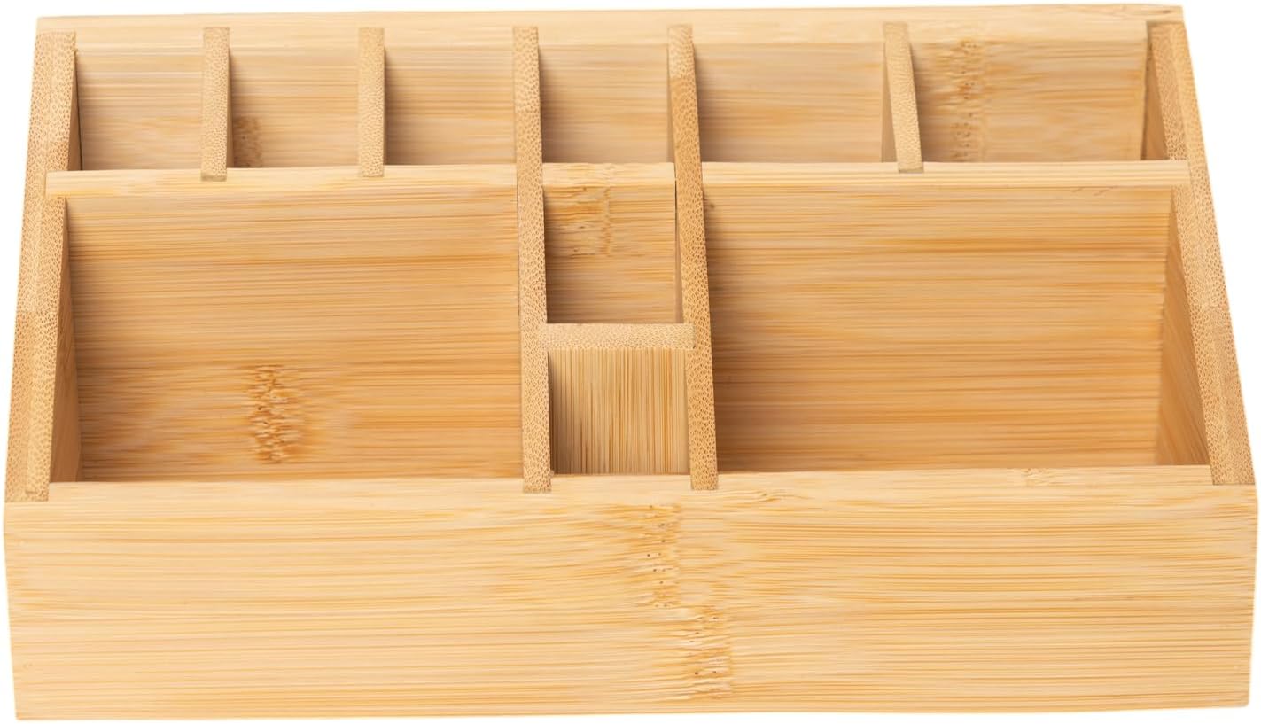 61Q9xpT5pvL._AC_SL1500_.jpg Bamboo Art Supply Compact Pencil Holder - Image 1