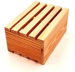 Handmade Wooden 2-Partition Pencil Case - Image 2