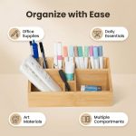 Bamboo Art Supply Compact Pencil Holder - Image 2