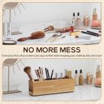 Acacia Wood 5-Section Pencil Organiser - Image 2