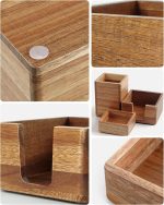 Acacia Wood 3-Piece Organiser Set - Image 2